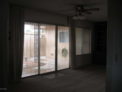 looking out unto patio