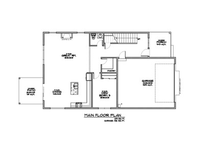 Arts - Main Floor Plan Lot 5