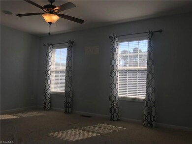 Master bedroom.  Home also has a 2nd bedroom.  Both are upstairs.
