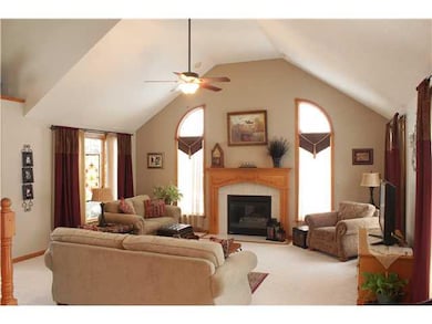 Great Room. Step down into this very bright, cheer