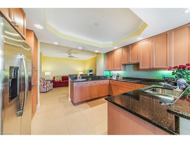 Kitchen open to the den.