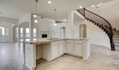 Large kitchen island