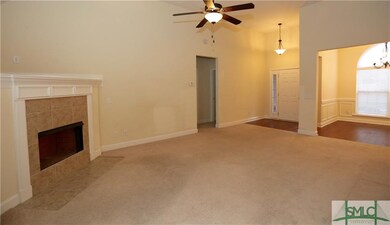 Living Room with gas fireplace.