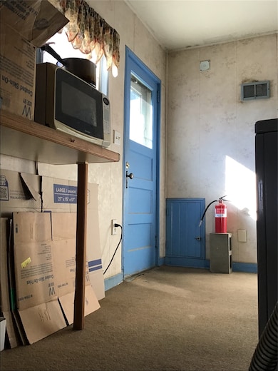 south facing door to mud room