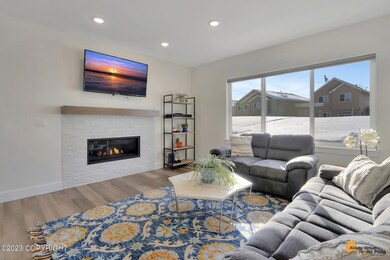 Beautiful gas fireplace