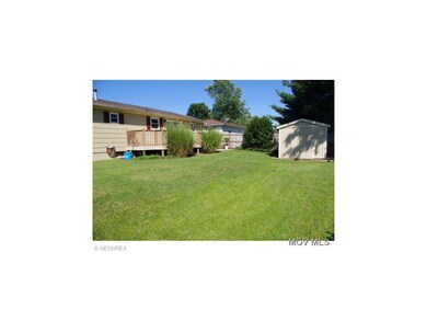 Back yard with deck