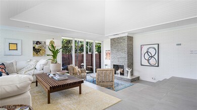 Living Room, with sunken sitting area around the s