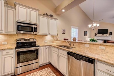 Great cabinet and counter space! Cooking is a pleasure in this kitchen.