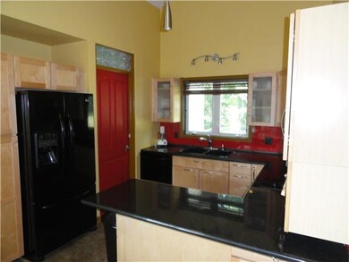 Kitchen. Working area of kitchen with granite coun