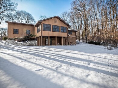 Backside of home. Exterior can lighting in back an