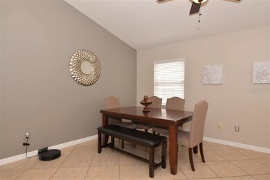The dining area will accommodate a large table and