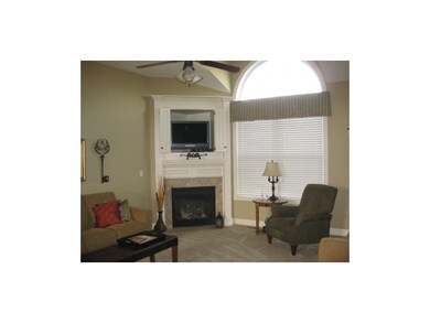 Living room with fireplace