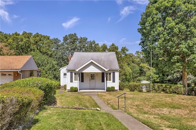 front yard and house
