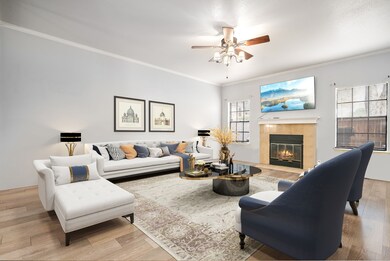 This light and bright spacious living room is the