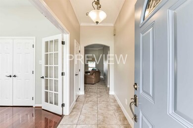 front entry, Front door was installed Sept. 2021. Home office/study on the left