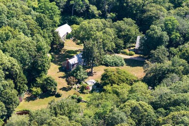 Hickory Hollow Farmhouse compound from the air