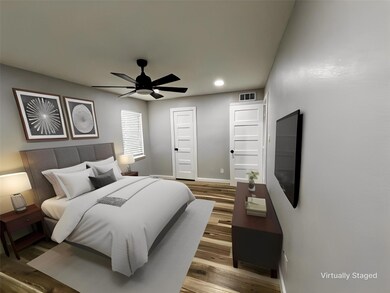 virtually staged bedroom