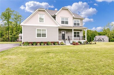 Enlarged paved driveway