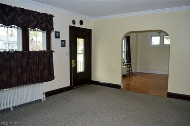 Front entry into living room.