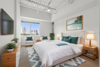 Virtually staged primary bedroom