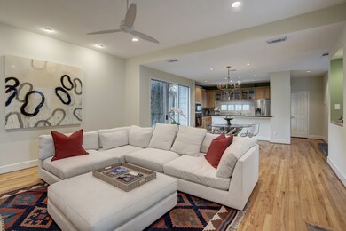 Another view showing plenty of room for chairs, a