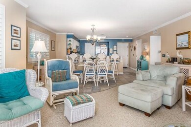 view from the living to the kitchen/dining