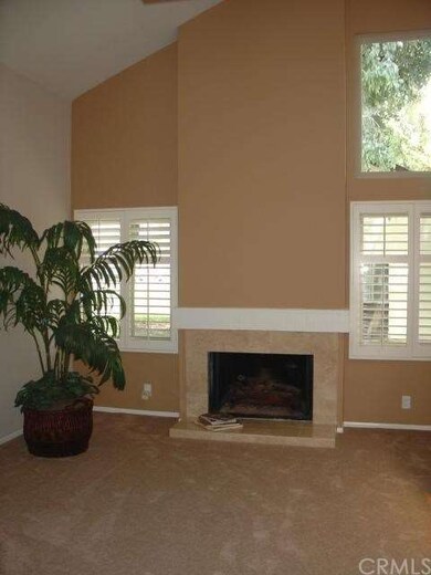 Spacious Living Room with marble fireplace, vaulte