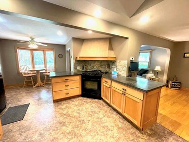 Fun breakfast nook space!