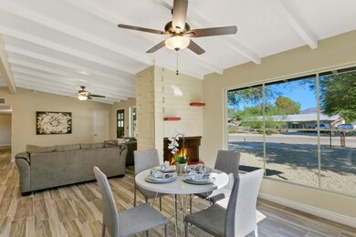 Dining Area, Double Sided Fireplace