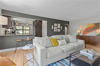 Living room looking towards kitchen