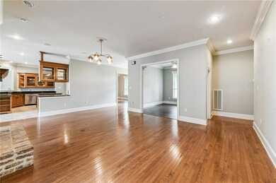 Living room looking towards kitchen