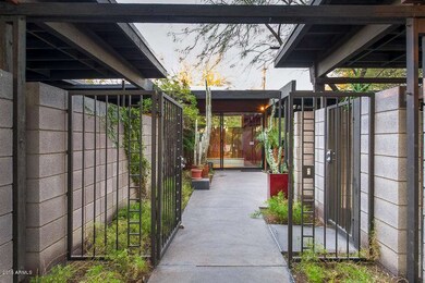 Gated Entry to Courtyard