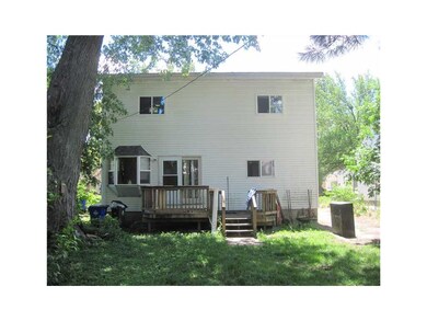 Yard. Showing deck off dining/kitchen as well as r