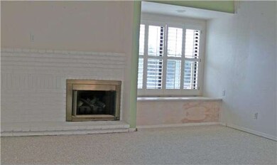 Living room with fireplace