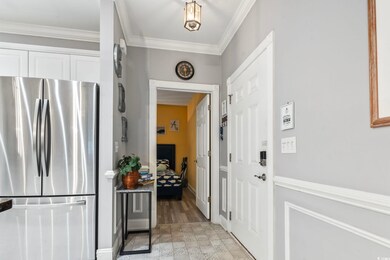 Interior space with ornamental molding