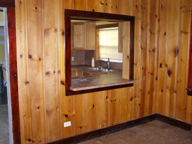looking into kitchen