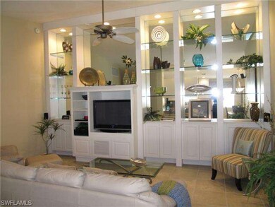 Great room features built-in entertainment center,