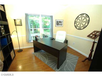 Office - French doors lead the 1st floor office of