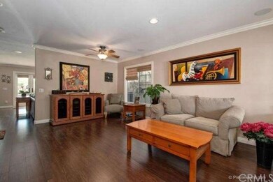 Looking through the living room toward the dining 