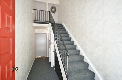 Level entry to the front door of this condo.
