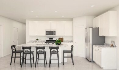 Kitchen with granite countertops