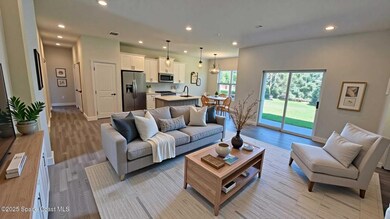 Staged lavender living
