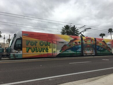LIGHT RAIL AT FRONT DOOR