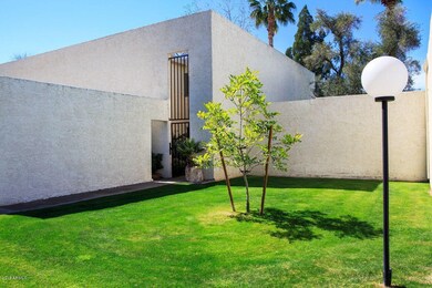 Front with grass area