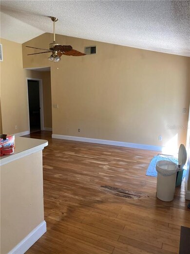 Family room with slider door to back patio