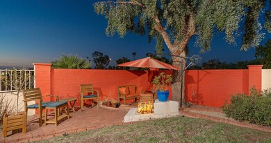 Watch the sun set from this cozy corner