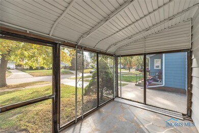 Spacious screened-in front porch