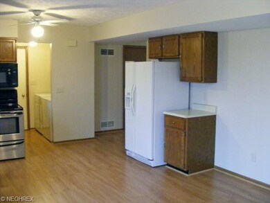 Room for desk or shelving in this spacious kitchen
