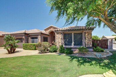 Lush landscaping