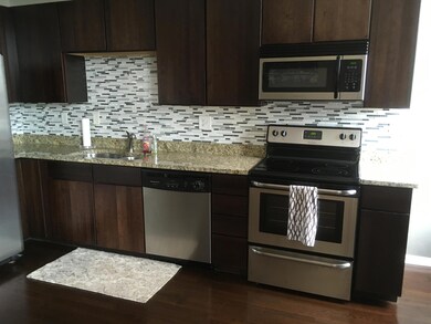 Kitchen with granite countertop